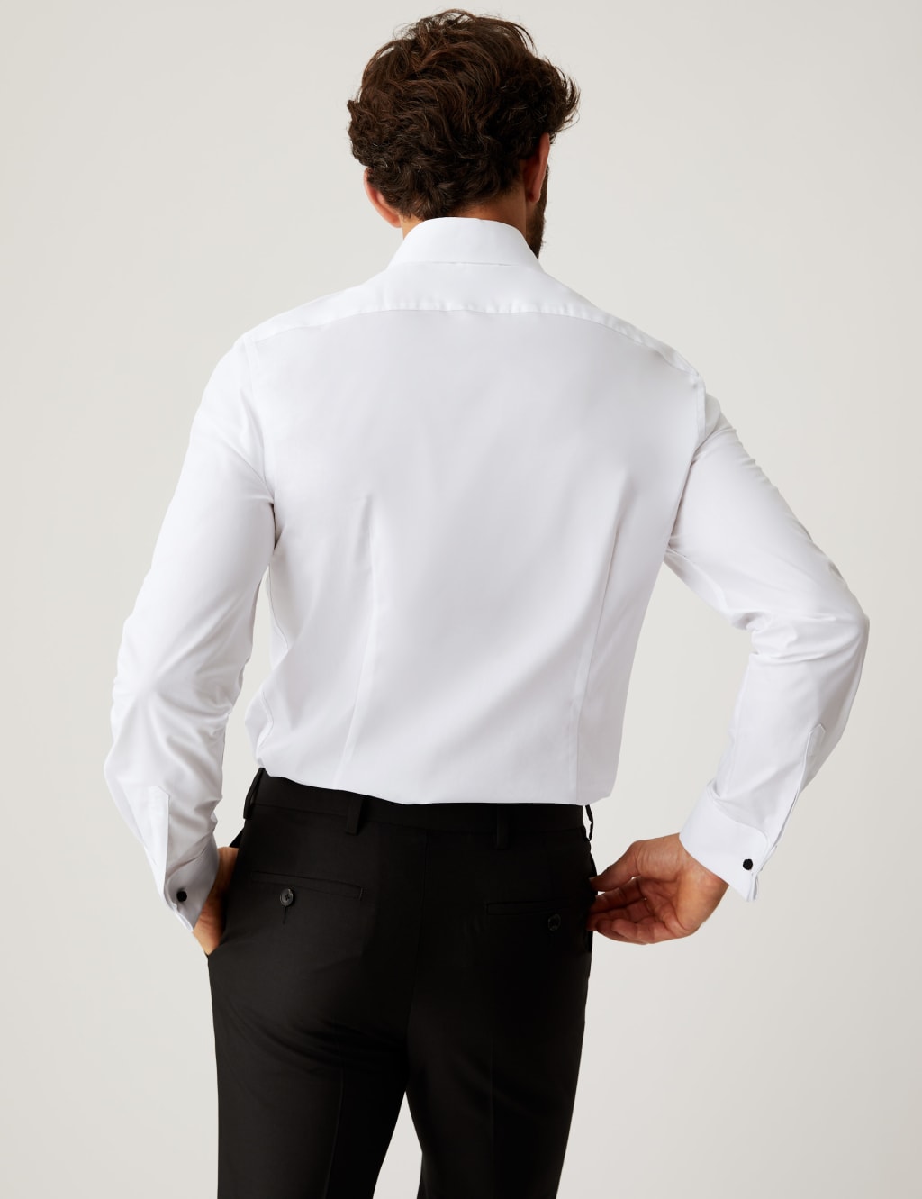 Slim Fit Cotton Rich Dinner Shirt image 5