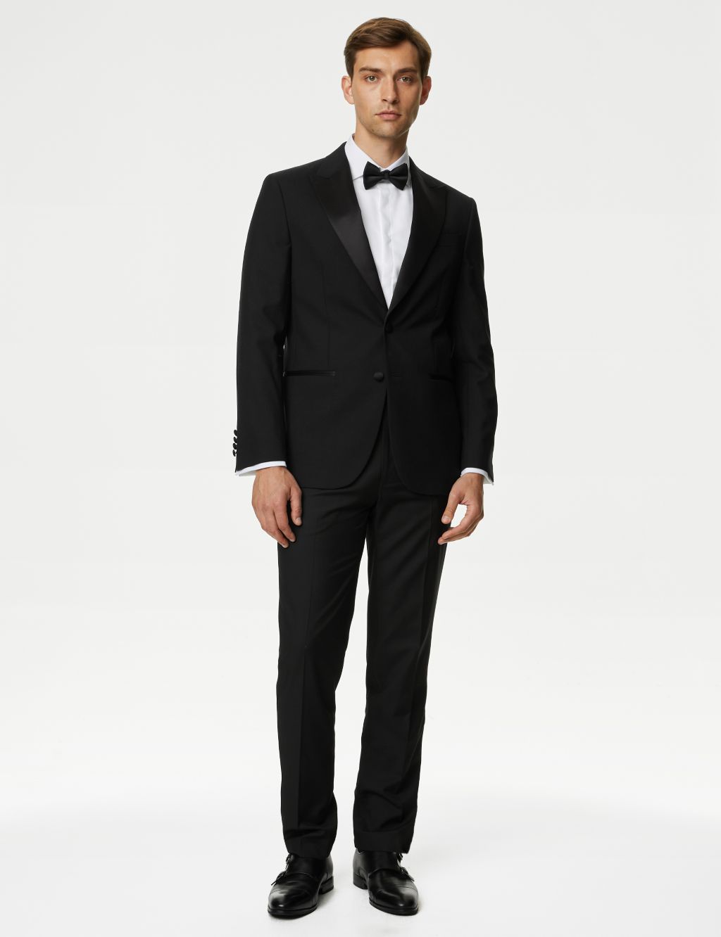 Tailored Fit Dinner Shirt with Bow Tie image 2
