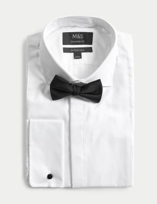 m and s tuxedo shirt