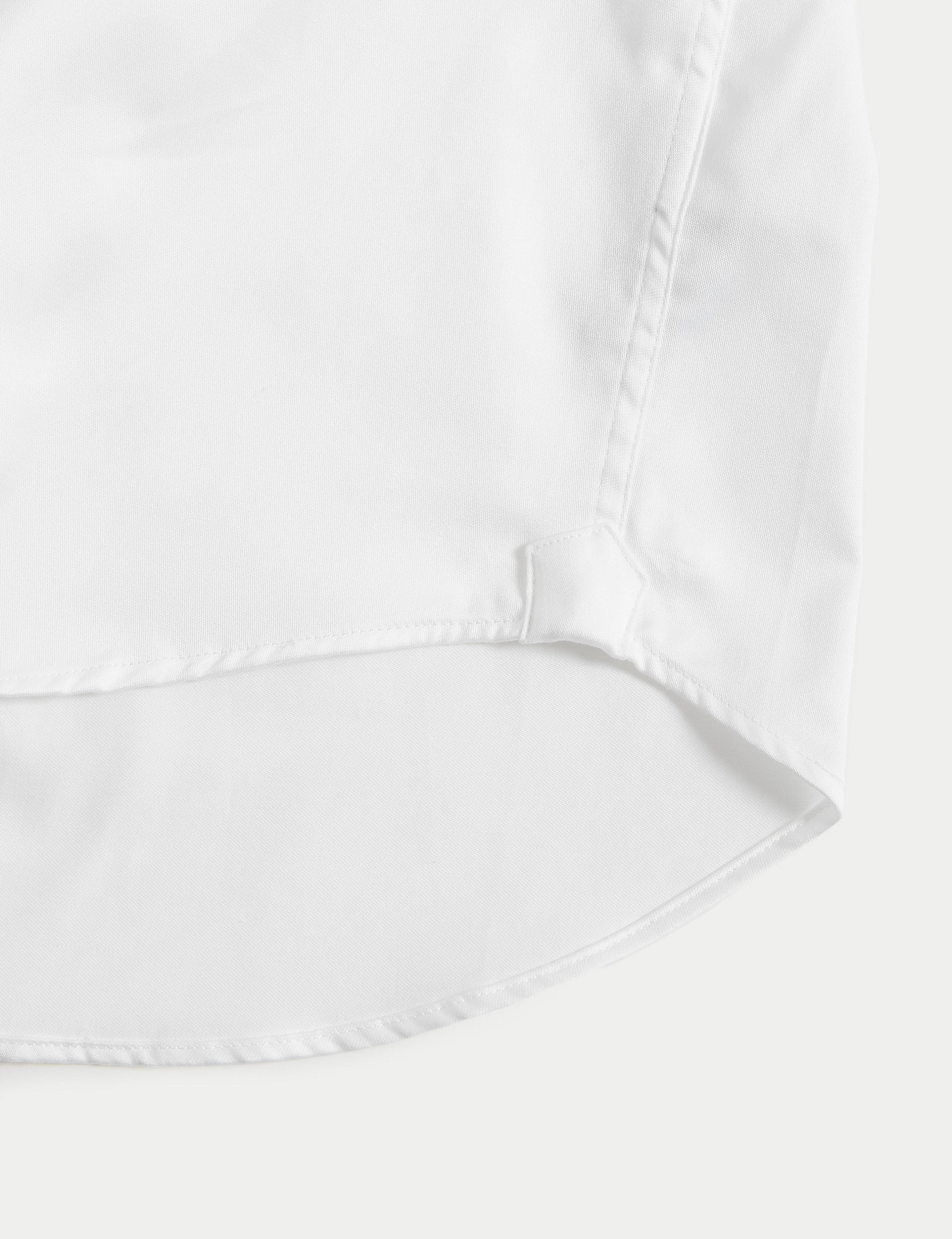 Smokingová košile z&nbsp;čisté bavlny mírně projmutého střihu
