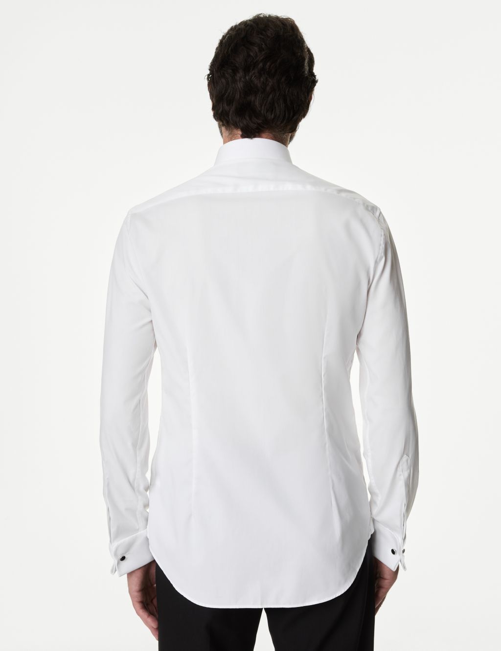 Slim Fit Easy Iron Pure Cotton Dinner Shirt image 4