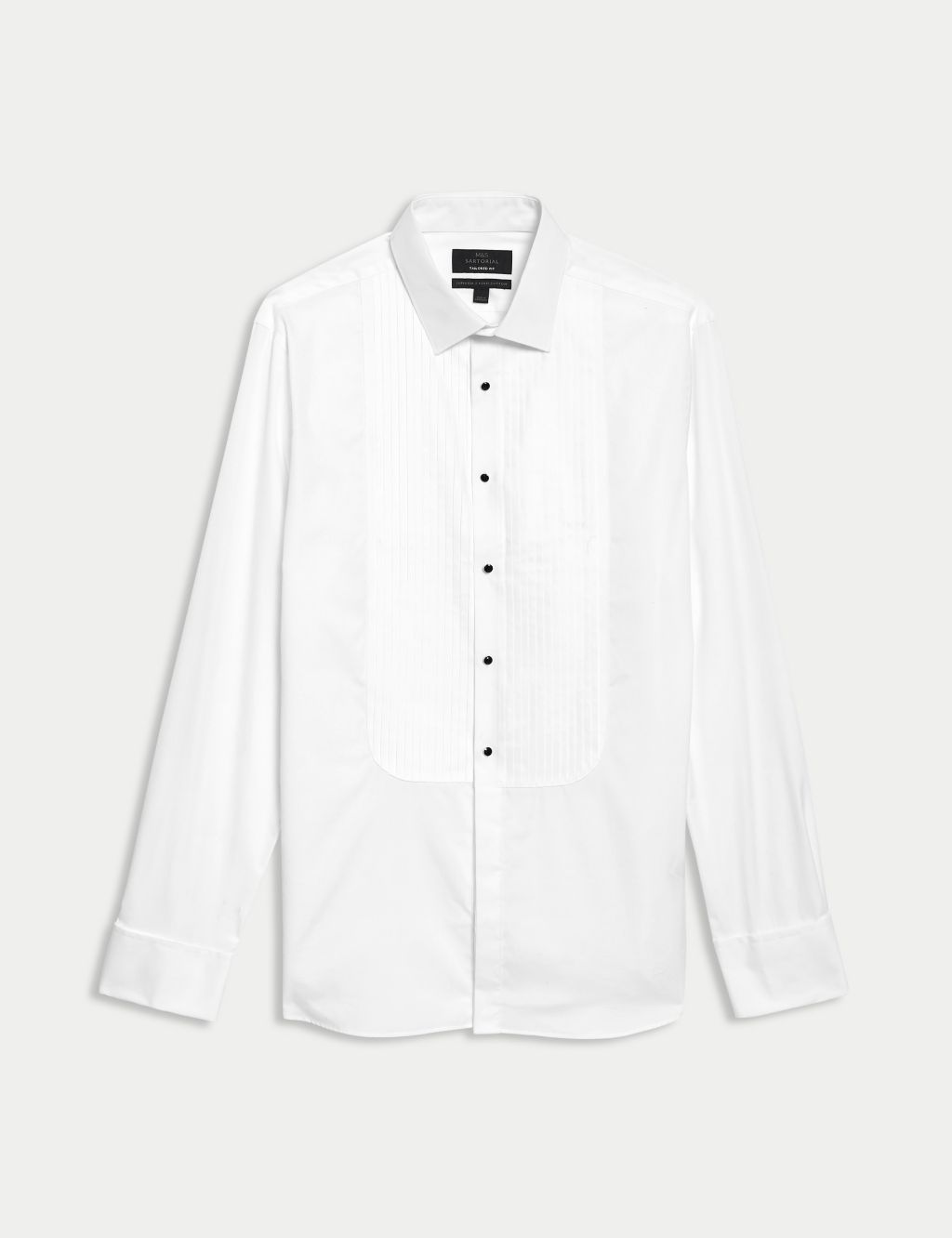 Tailored Fit Easy Iron Pure Cotton Dress Shirt image 1