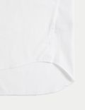 Camisa de vestir de corte sastre de algodón premium con puño doble