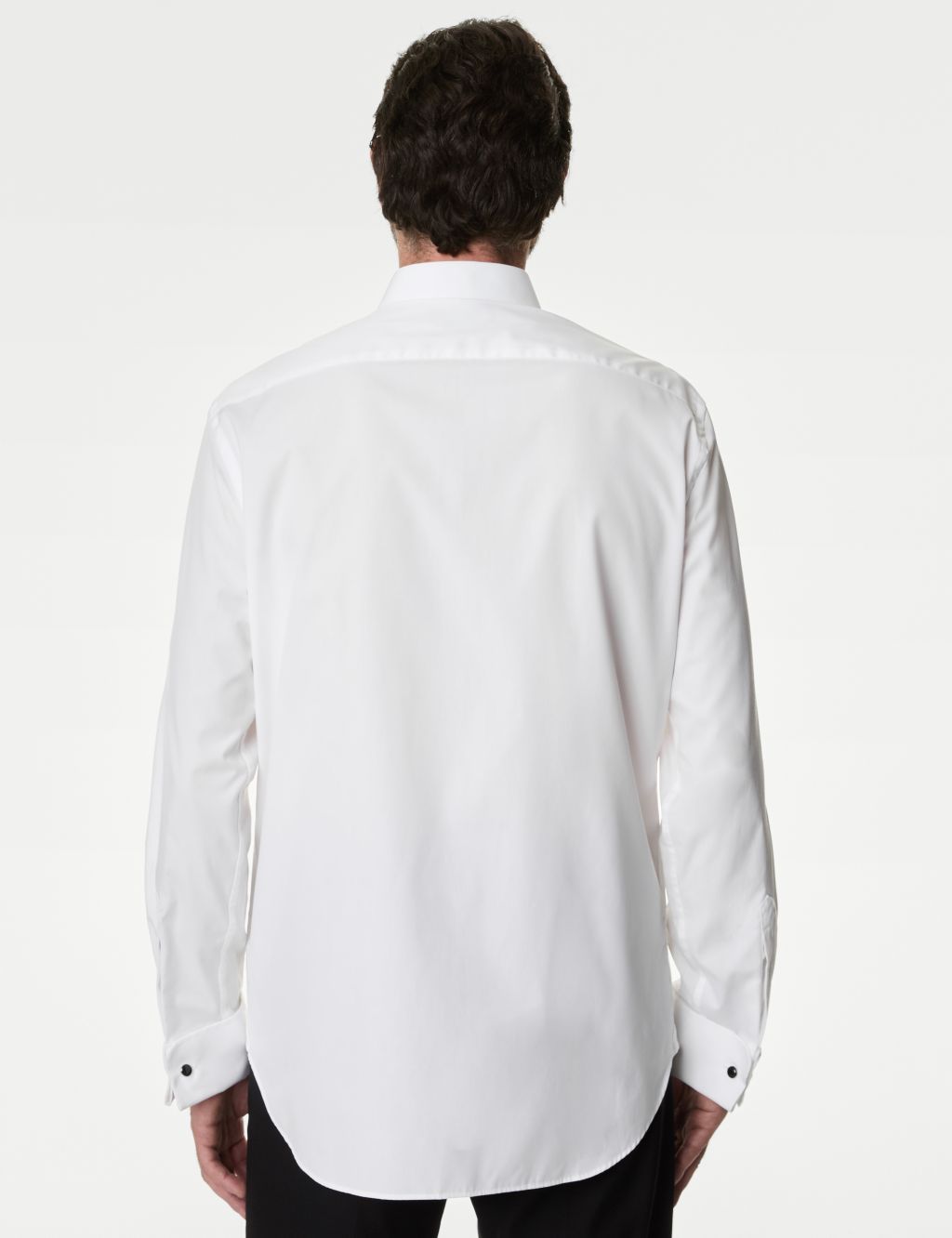 Tailored Fit Easy Iron Pure Cotton Shirt image 4