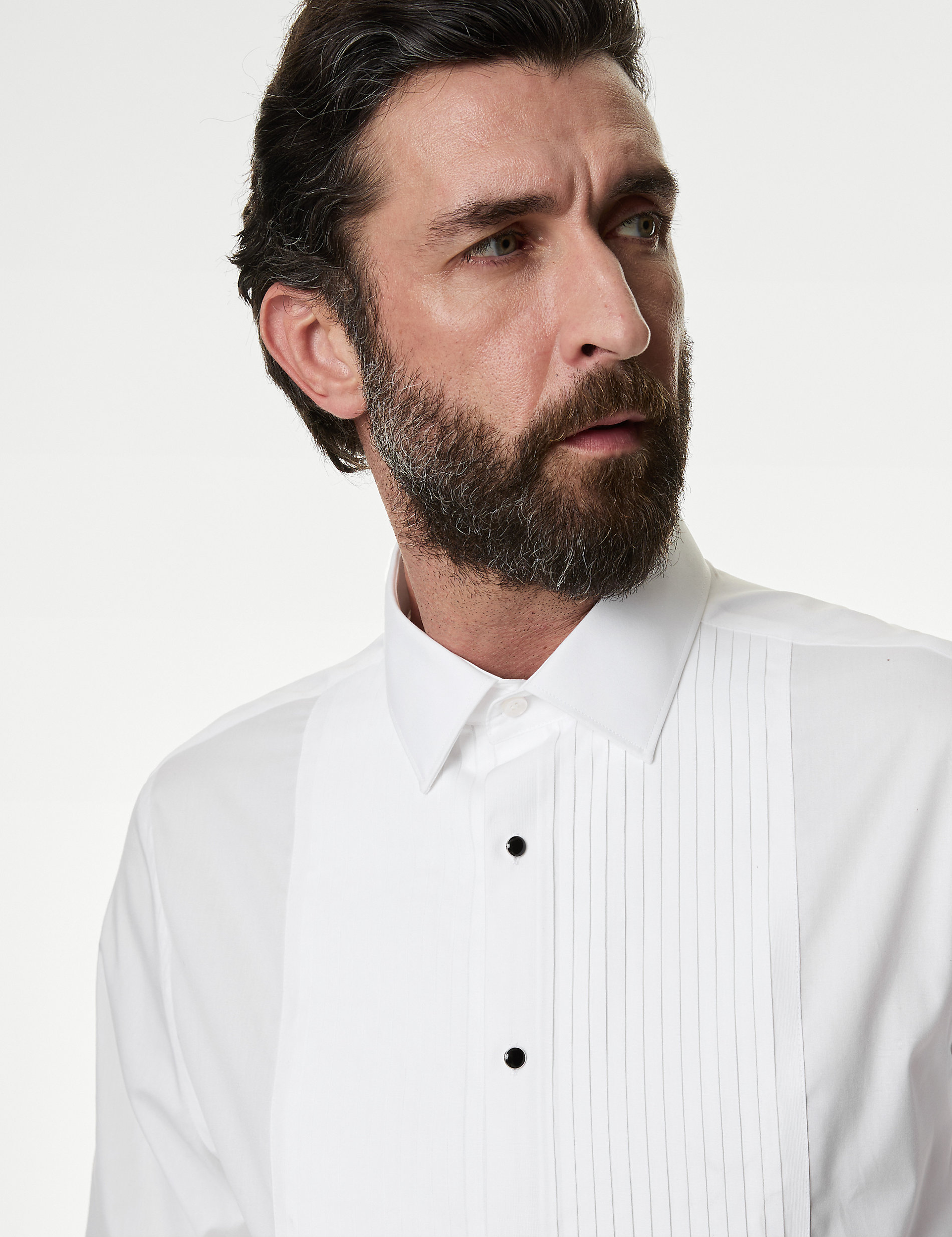 Tailored Fit Easy Iron Pure Cotton Shirt
