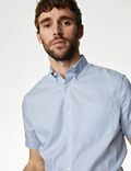 Niewymagająca prasowania koszula w kratę gingham o&nbsp;kroju regular fit ze 100% bawełny