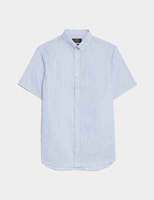 Regular Fit Non Iron Pure Cotton Striped Shirt