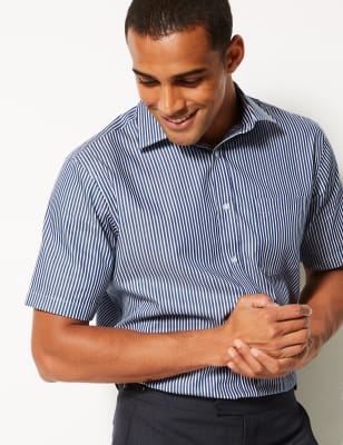 marks and spencer short sleeve formal shirts