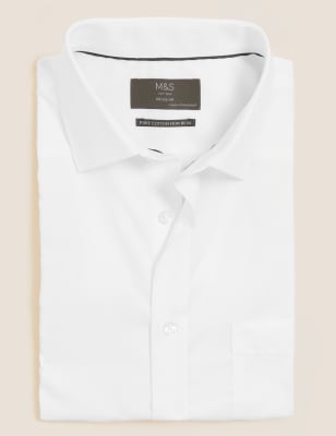 marks and spencer short sleeve formal shirts