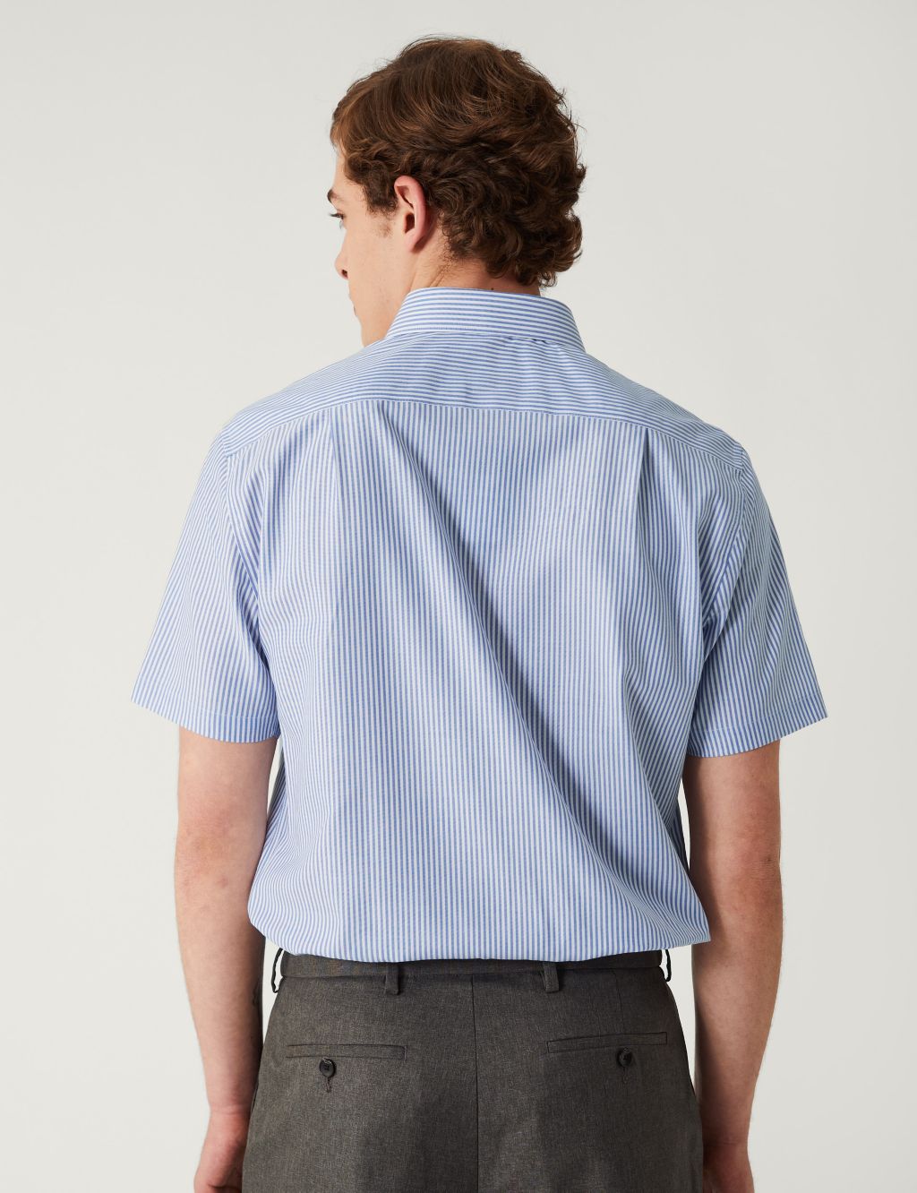 Regular Fit Non Iron Pure Cotton Oxford Shirt image 3