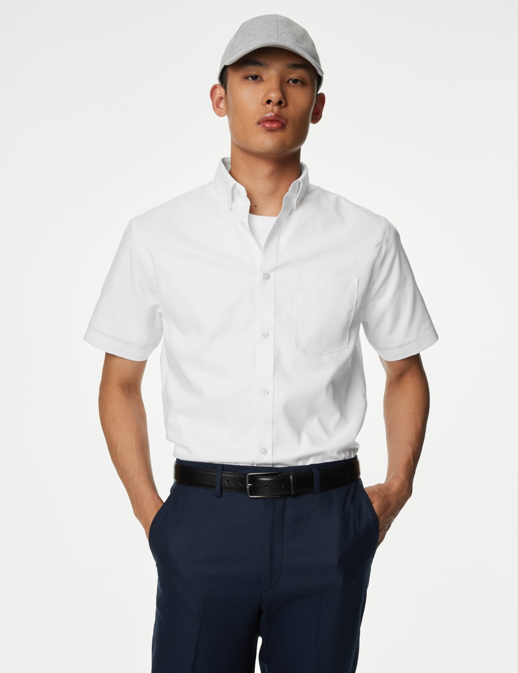 Regular Fit Non Iron Pure Cotton Oxford Shirt image 3