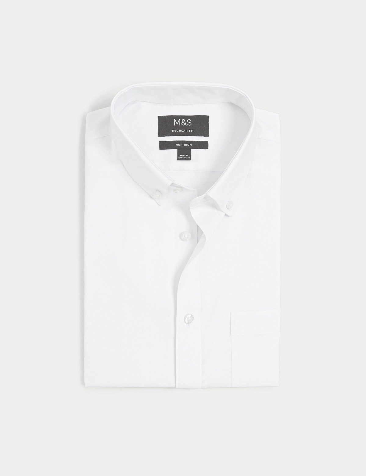 Regular Fit Non Iron Pure Cotton Oxford Shirt