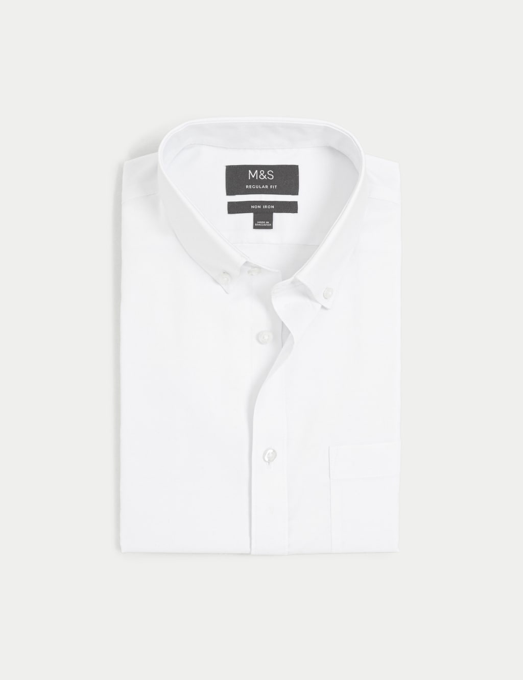 Regular Fit Non Iron Pure Cotton Oxford Shirt image 2