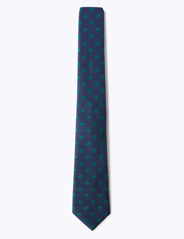 Shamrock Woven Slim Tie