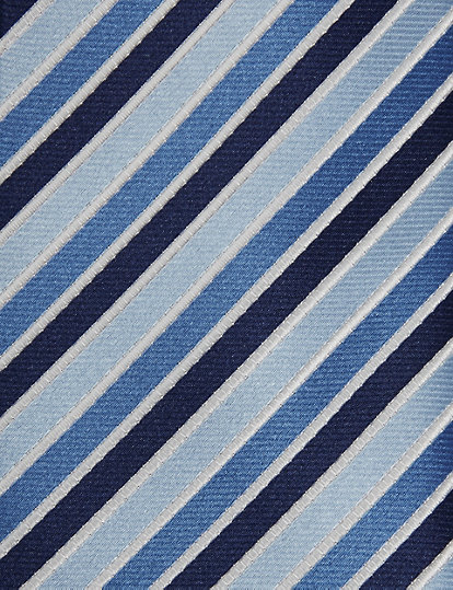 Satin Slim Striped Tie