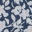 Floral Woven Skinny Tie - navymix