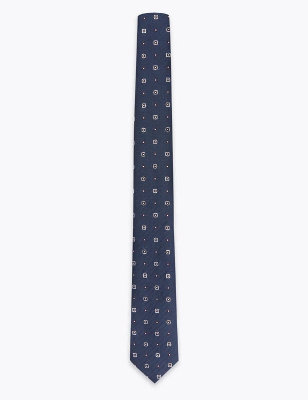 Geometric Slim Tie