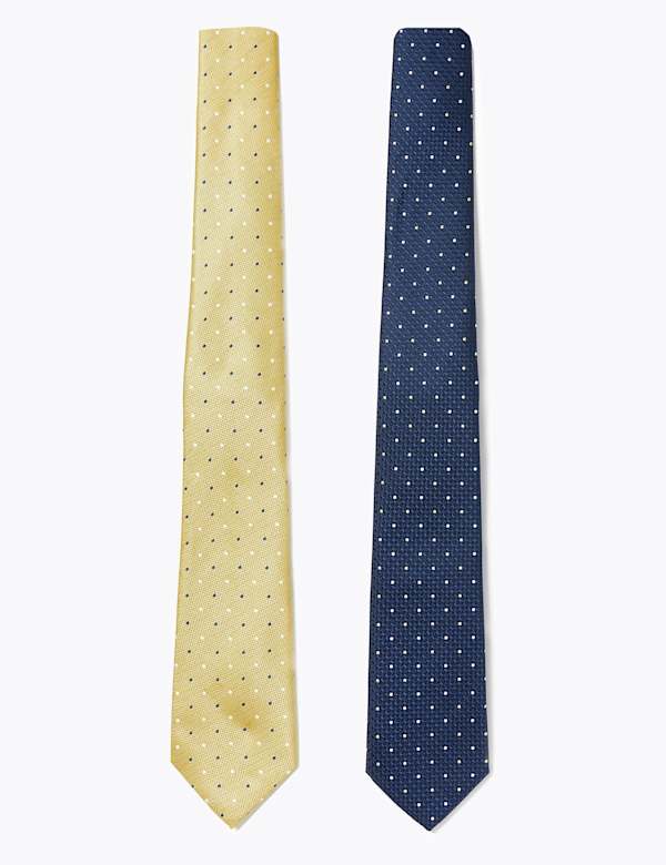 2 Pack Slim Spot Ties