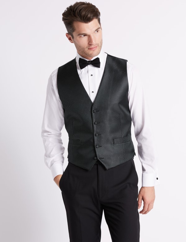Regular Fit Patterned Waistcoat