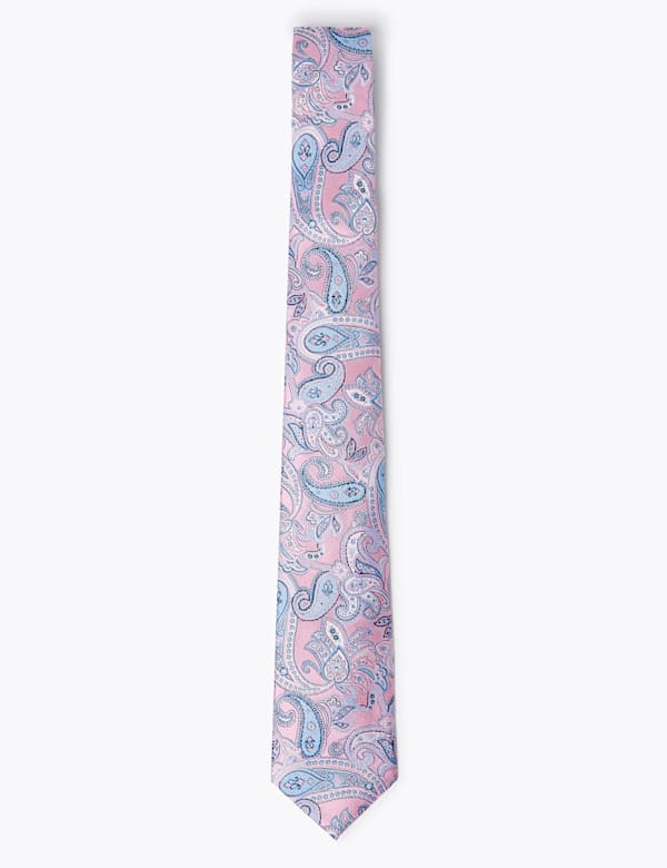 Pure Silk Paisley Woven Tie