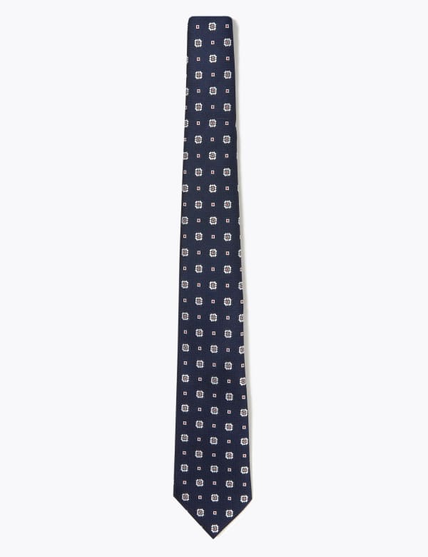 Pure Silk Foulard Tie