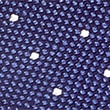 Pure Silk Spotted Tie & Pocket Square Set - navymix