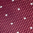 Pure Silk Spotted Tie & Pocket Square Set - burgundymix