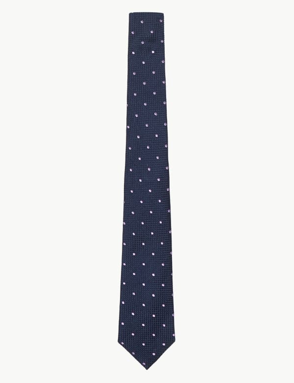 Pure Silk Slim Spot Tie