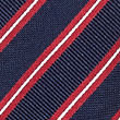 Silk Slim Striped Tie - redmix