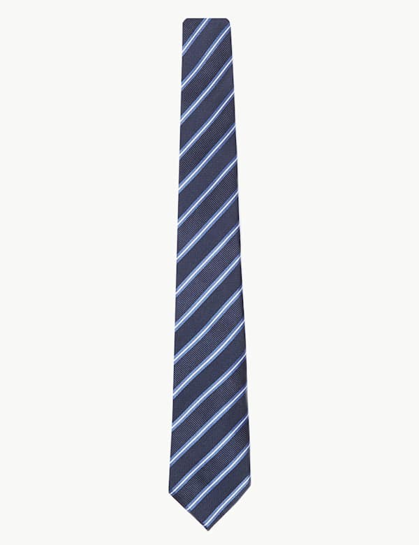Silk Slim Striped Tie
