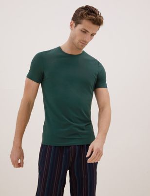 

Mens Autograph Premium Cotton T-Shirt Vest - Evergreen, Evergreen