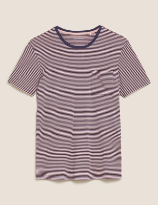 Premium Cotton Striped T-Shirt Vest