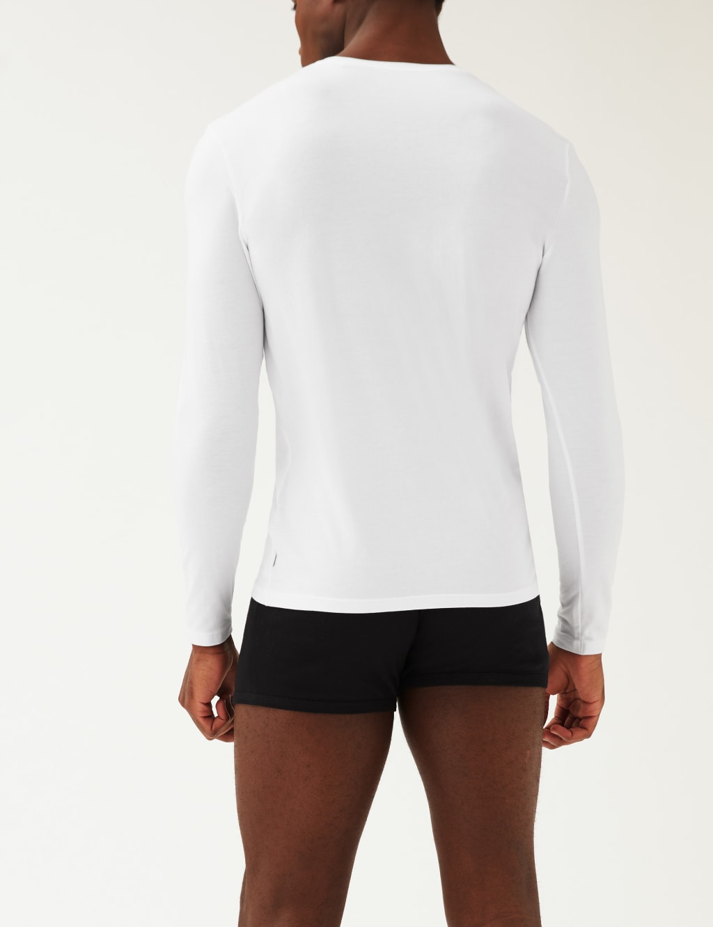 Supima® Cotton Blend Long Sleeve Vest image 3
