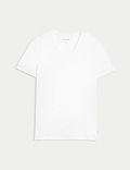 Supima® Cotton Blend V-Neck T-Shirt Vest