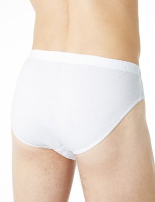 

Mens M&S Collection 4pk Pure Cotton Cool & Fresh™ Assorted Slips - White, White