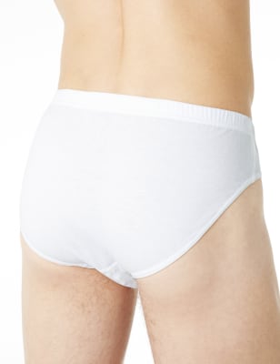 

M&S Collection Pack de 4 slips Cool & Fresh™ 100% algodón variadosMens - White, White