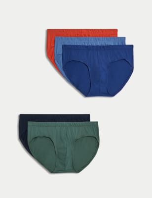 5pk Pure Cotton Assorted Woven Boxers, M&S Collection