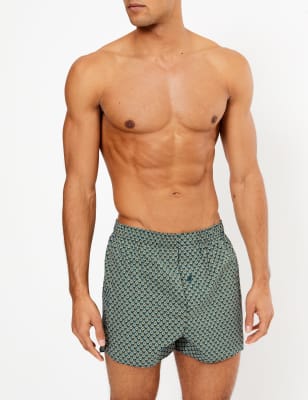 Mens Peacock Print Boxer Shorts, Mens Sports Underwear