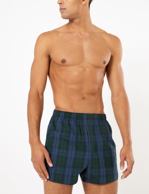 Lot de 3&nbsp;cale&ccedil;ons en coton &agrave; carreaux