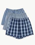 3 Pack Ombre Checked Boxers