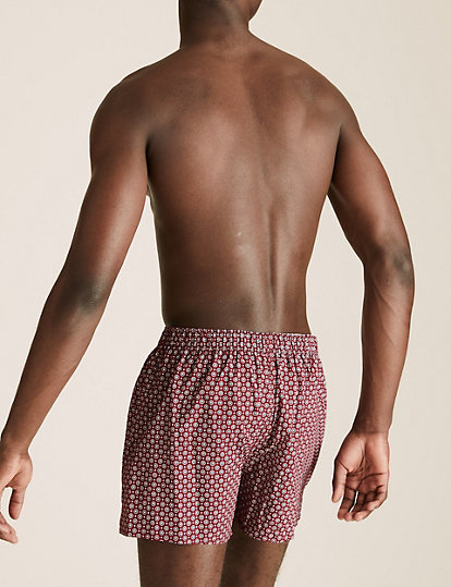 3pk Pure Cotton StayNew™ Woven Boxers