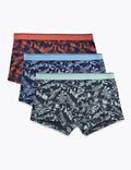 3 Pack Cotton Jungle Print Hipsters