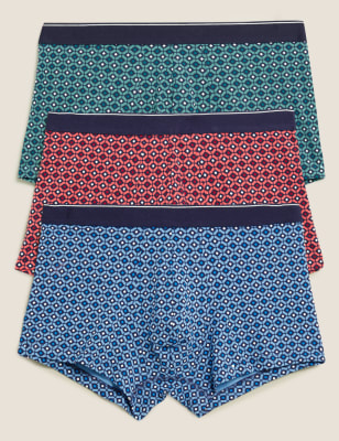  Lot de 3 boxers taille basse en coton - Multi