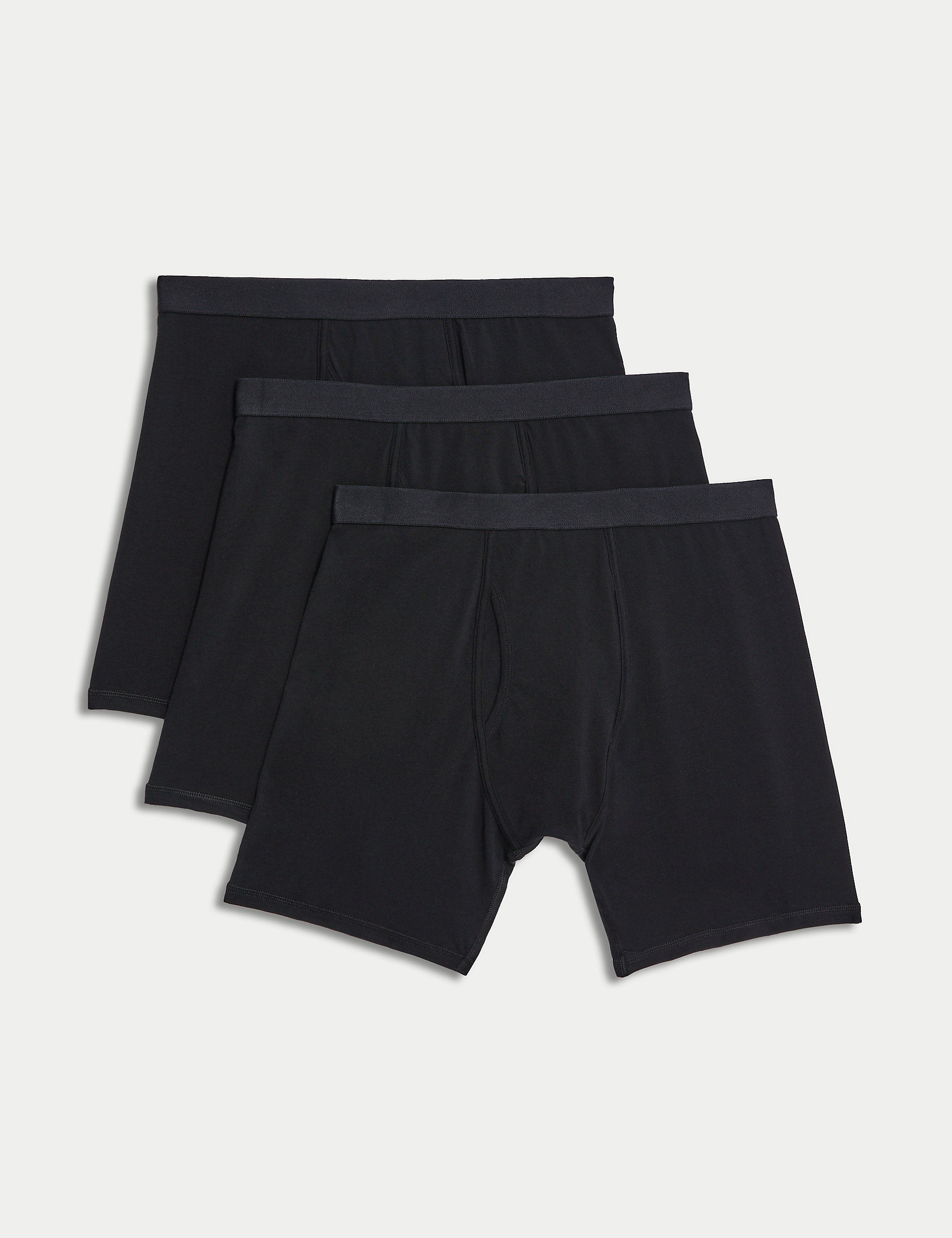 3/4 Pack Mens Long Leg Cotton Boxer Brief Underwear
