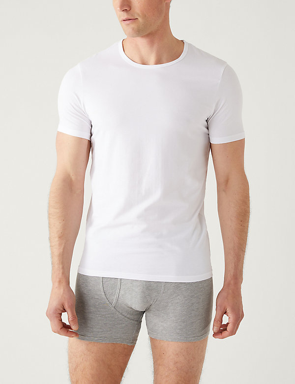 5pk Cool & Fresh™ T-Shirt Vests - SA