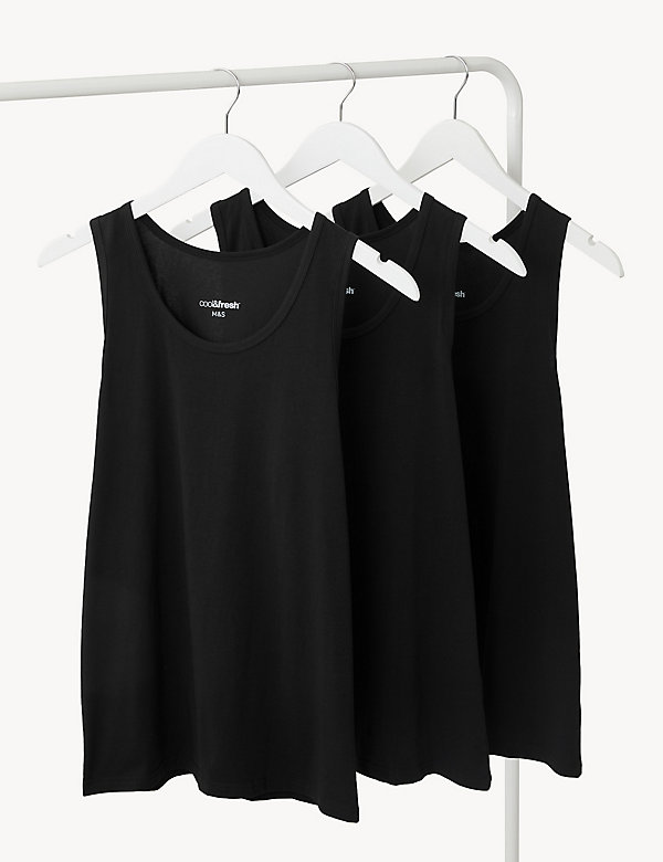 3pk Cool & Fresh™ Sleeveless Vests - JE