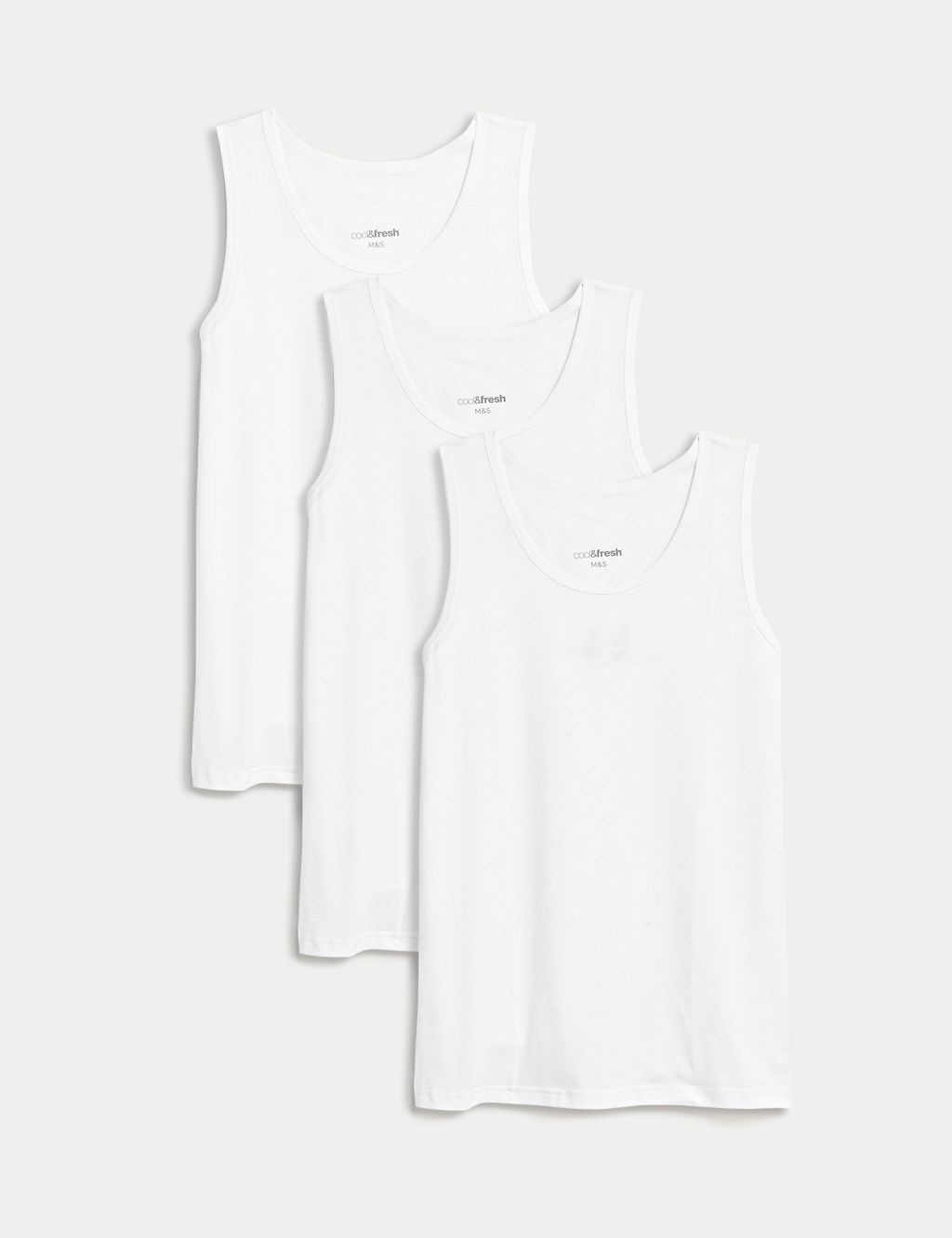 3pk Cool & Fresh™ Sleeveless Vests image 1