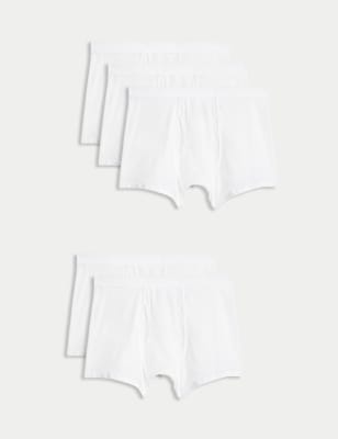 

Mens M&S Collection 5er-Pack Baumwoll-Shorts mit Stretchanteil und Cool & Fresh™ - White, White