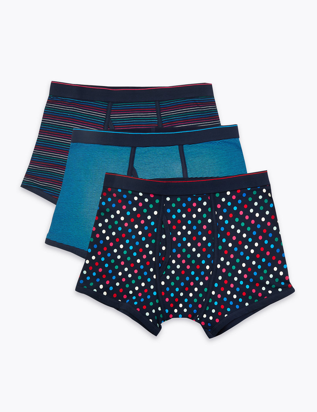 3 Pack Cotton Cool & Fresh™ Trunks