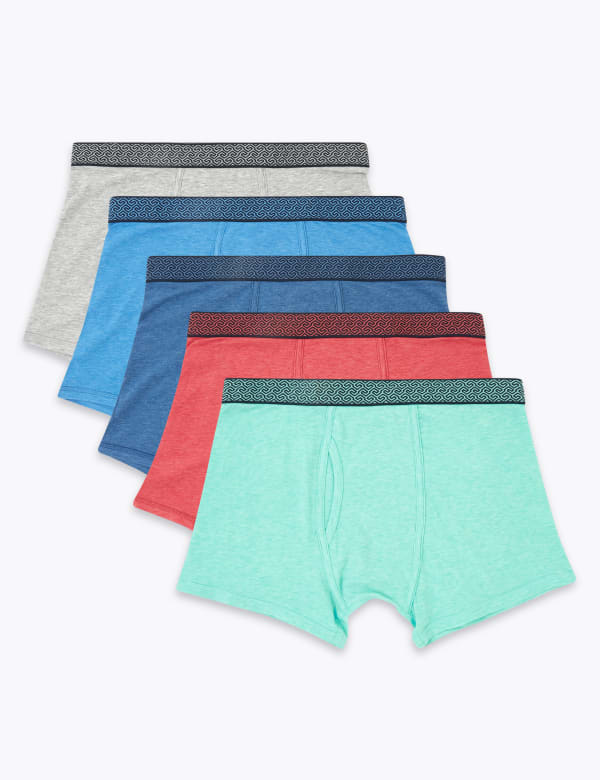 5 Pack Cotton Cool & Fresh™ Trunks